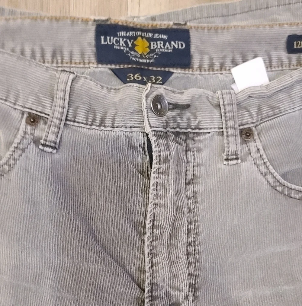 Lucky Brand Men's Charcoal Corduroy Jeans